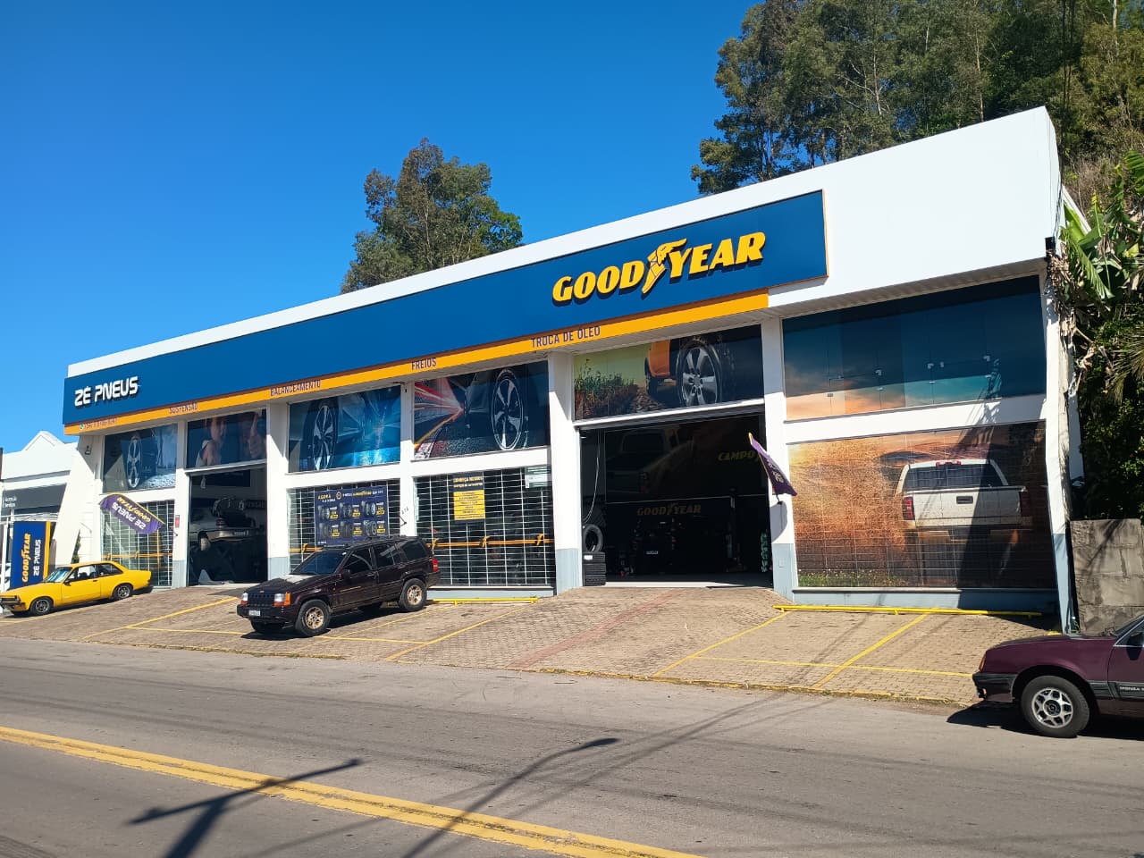 Fachada da loja Zé Pneus em Bento GonÇalves - RS
