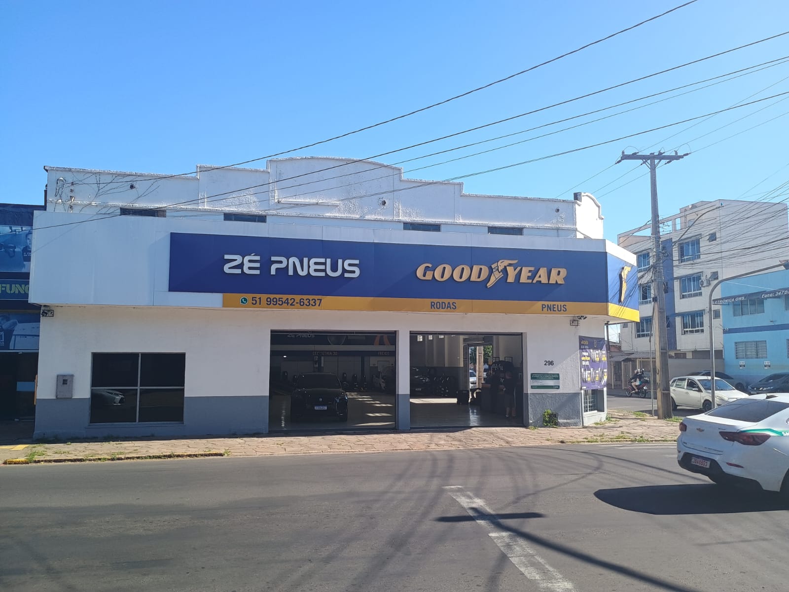 Fachada da loja Zé Pneus em Canoas Saldanha - RS