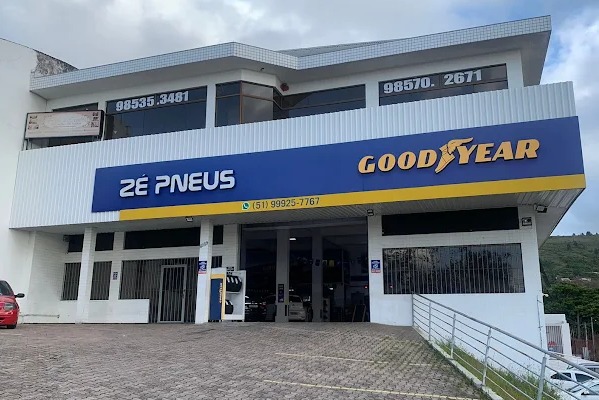 Fachada da loja Zé Pneus em Porto Alegre - ProtÁsio Alves - RS