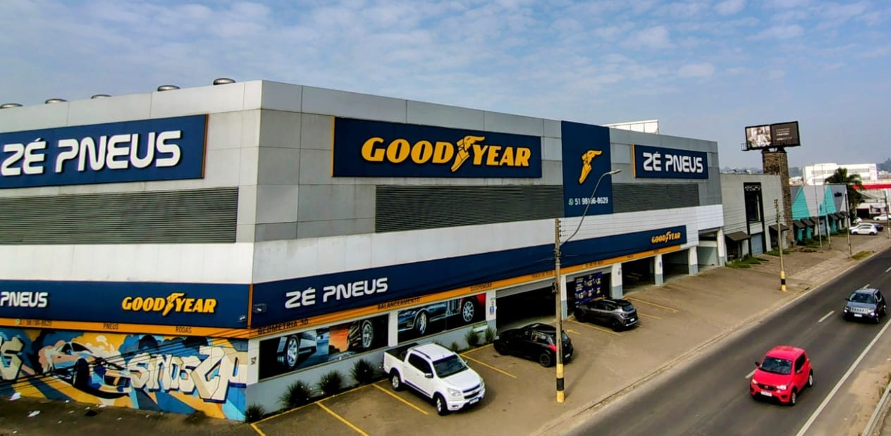 Fachada da loja Zé Pneus em SÃo Leopoldo - RS
